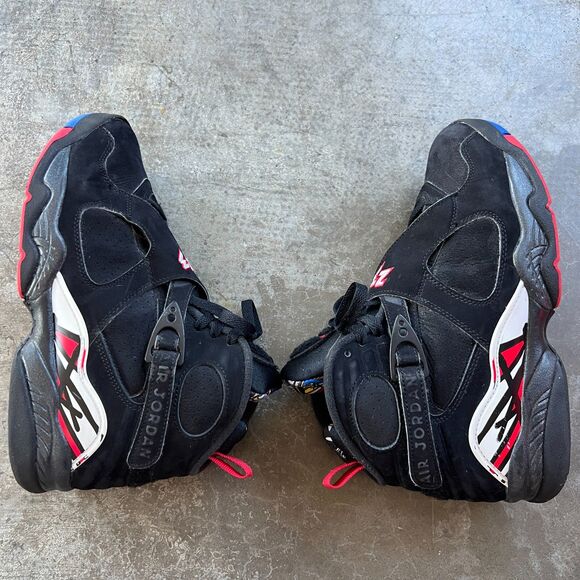 Air Jordan 8 Retro GS 'Playoff' 2023 Black Blue Red 305368-062 Size 7Y - Picture 16 of 16